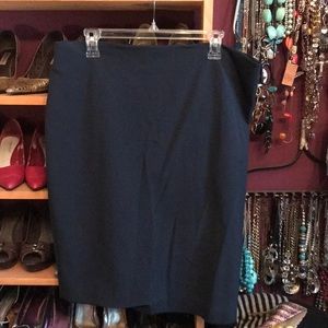 Navy Pencil Skirt